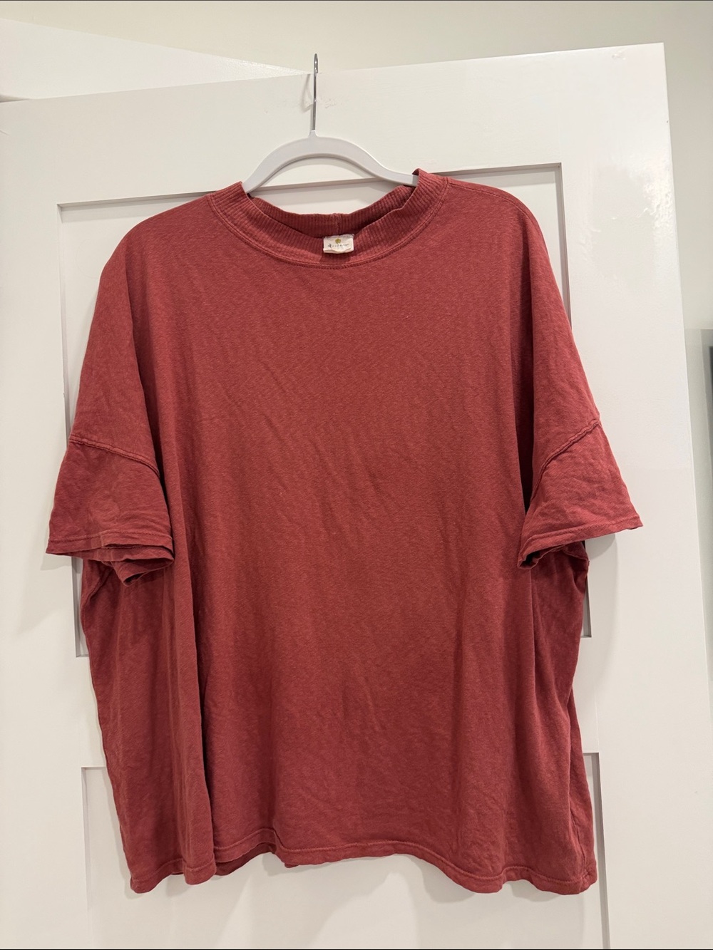 By Together Rust Oversized Cotton Tee Size M Made in USA